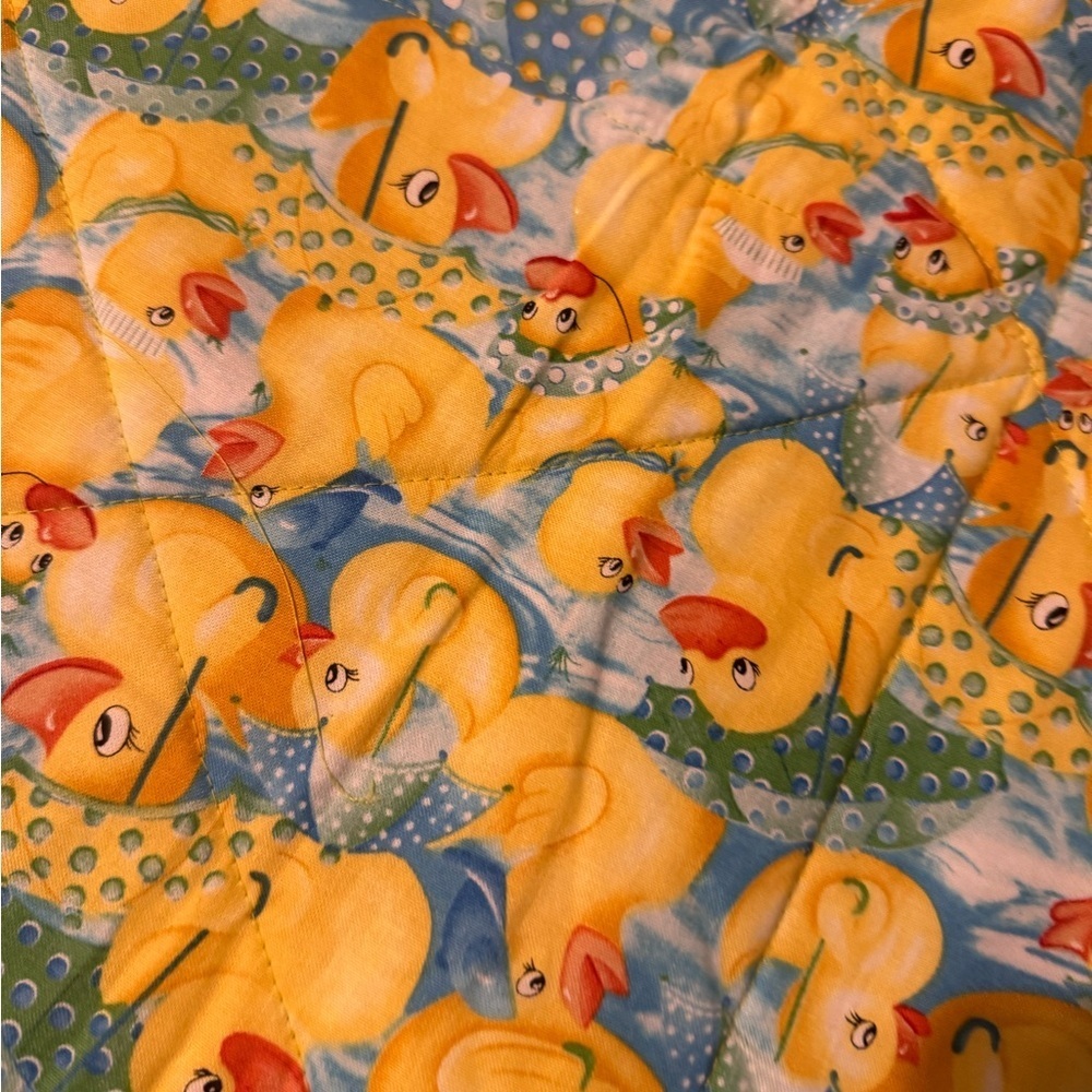 Handmade Duck Patterned Quilt - Picture 3 of 6